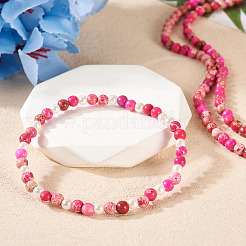Kits de fabrication de bracelets en perles de jaspe naturel&nbsp;DIY-TA0002-69F