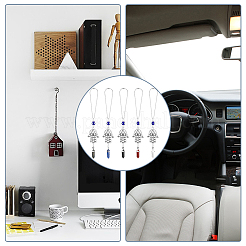 1 комплект подвесных украшений в виде руки хамсы и сглаза с подвеской из драгоценного камня-пули&nbsp;PALLOY-FH0007-43A