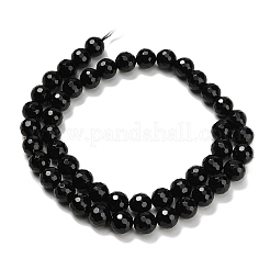 Бусины из натурального черного оникса&nbsp;G-C280-B01-8mm