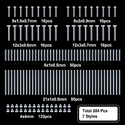 284 шт. 7 стиля силиконовые и пластиковые втулки для сережек и гайки для ушей FIND-NB0004-60