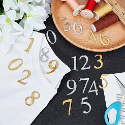 2 комплект аппликаций из полиэстеровой металлизированной нити двух цветов&nbsp;PATC-NB0001-19