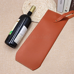 Сумка для бутылки вина из искусственной кожи&nbsp;AJEW-WH20033-062B