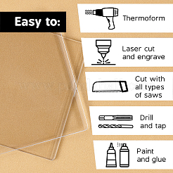 Diy Acryl Stanzmaschine Hilfsplatine&nbsp;TOOL-WH0122-47P-02