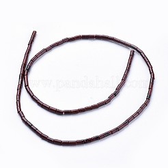 Натурального красного дерева обсидиана бусинка нити G-F600-03