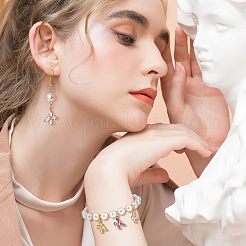 12шт 6 цвета стеклянные подвески&nbsp;GLAA-NB0001-29