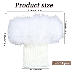 Носки из акрилового волокна шерстяной пряжи чехол для ног&nbsp;AJEW-WH20018-149D