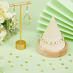 300шт 2 стиля стеклянный бисер SEED-SC0001-14