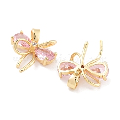 Латунные микро проложить кубического циркония подвески KK-P271-05G-B