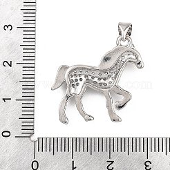 Messing micro pave klare zirkonia anhänger&nbsp;KK-B177-12P