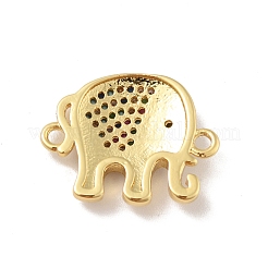 Шармы из латуни с микро-паве KK-B059-05G-01