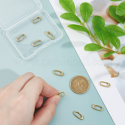 10 шт. латунные пружинные кольца-затворы&nbsp;KK-FH0008-17B