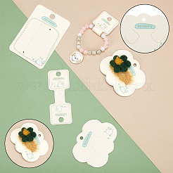 150 шт. 3 стили бумажных заколок для волос с демонстрационными карточками&nbsp;CDIS-NB0001-37