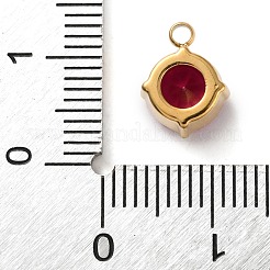 Pendentifs en acier inoxydable 304 micro pavés de zircones cubiques&nbsp;STAS-K292-01G-07