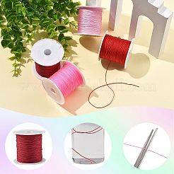 4 Rolle 4 Farben runde Nylonschnur mit chinesischem Knoten&nbsp;NWIR-FS0001-06C
