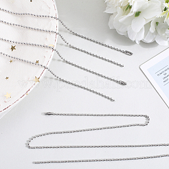 Изготовление ожерелья из шариковой цепочки из нержавеющей стали 304&nbsp;NJEW-BBC0001-10B