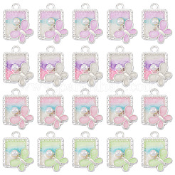 32шт 4 цвета сплава эмалевые подвески&nbsp;FIND-TA0008-76B