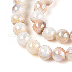 Нити бусин из натуральных пресноводных раковин цвета ab BSHE-T014-40B