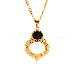 Элегантные комплекты из серег-гвоздиков и ожерелий с подвесками из белой ракушки из нержавеющей стали 304 для женщин XO8375-1