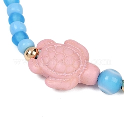 Черепаховый синтетический бирюзовый со стеклянными ремешками для мобильных телефонов&nbsp;HJEW-JM03137