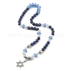 Ожерелье с подвеской в виде звезды Давида NJEW-JN04402