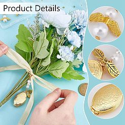 Свадебное фото медальон из сплава и латуни&nbsp;HJEW-WR00001