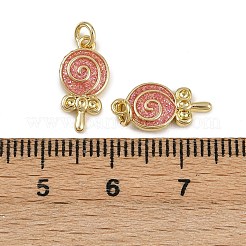 Латунные эмалевые леденцы-подвески&nbsp;KK-D424-20A-G