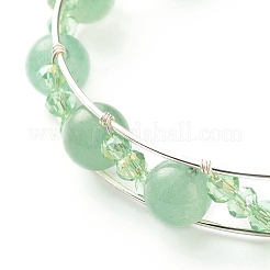 Conjunto de brazaletes curativos de reiki con cuentas de piedras preciosas mixtas naturales y sintéticas para niñas y mujeres&nbsp;X1-BJEW-TA00023