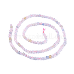 Природные морганит нитей бисера G-F619-08-2mm