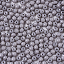 Непрозрачные цвета стеклянные бусины&nbsp;SEED-S040-01A-09
