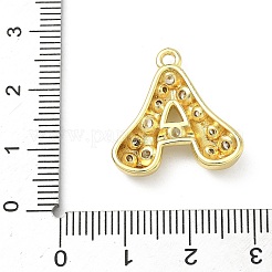 Латунные микропаве прозрачные подвески с фианитом&nbsp;KK-I476-02G