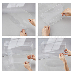 3-ярусная прозрачная акриловая витрина для минифигурок ODIS-WH0061-50A