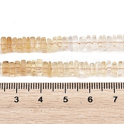 Stränge aus erhitzten natürlichen Citrinperlen&nbsp;G-Z152-F01-01