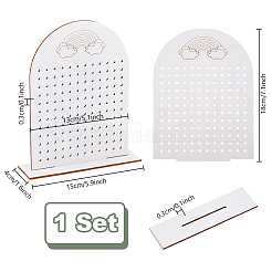 Деревянный дисплей серьги стенды&nbsp;EDIS-WH0030-39