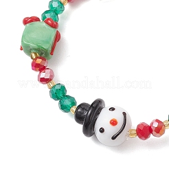 Гальванических стеклянные бисером браслеты простирания BJEW-MZ00195