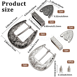 2 комплект из 2-х цветных пряжек из цинкового сплава для ремней&nbsp;FIND-CY0001-30