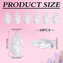 10 Stück Glasanhänger&nbsp;GLAA-ME0001-16C