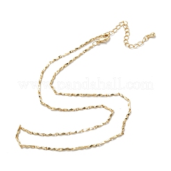 Collares de cadena de enlace de latón&nbsp;NJEW-K123-06G