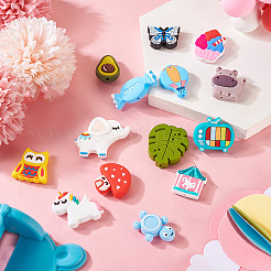 14шт 14 стиля пищевых экологически чистых силиконовых бусин SIL-TA0001-58