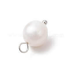 Круглые подвески из натурального культивированного пресноводного жемчуга PALLOY-JF04193-02