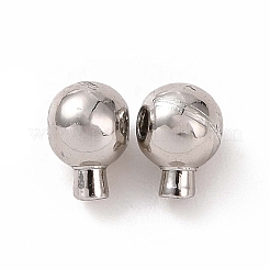 Обжимные бусины из латуни с покрытием стойки KK-F826-04P