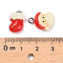 Рождественские подвески из непрозрачной смолы RESI-H040-03P