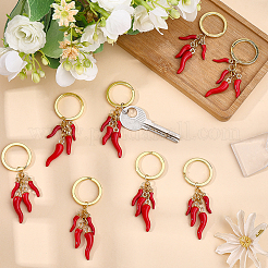 20 pendentif en alliage émaillé piment fort&nbsp;KEYC-SC00060