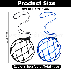 4 Stück 2 Farben Nylon-Ballnetztasche&nbsp;OFST-AR0001-02