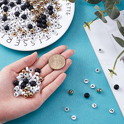 504шт. набор бусин с буквами для изготовления украшений своими руками DIY-PH0005-52