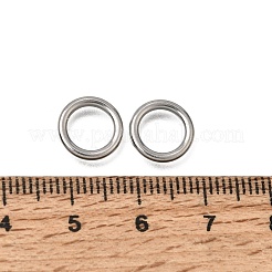 304ステンレススチールリンクリング  丸いリング  ステンレス鋼色  10x1.5mm  内径：7mm&nbsp;SA-CBACB61-04P