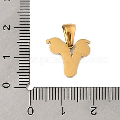 Подвески из нержавеющей стали 304 на рождественскую тематику STAS-R007-01V-G