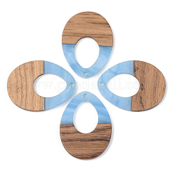 Pendentifs en bois de résine et de noyer&nbsp;RESI-S389-014A