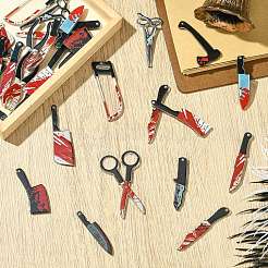 30шт. 15 комплекта подвесок из непрозрачного акрила&nbsp;OACR-CJ0002-52