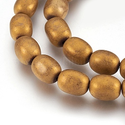 Гальванизировать немагнитных синтетический гематит нитей бисера&nbsp;G-I208-14F-C