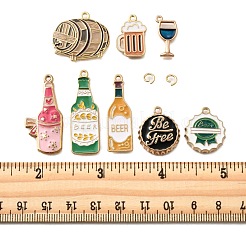 16 шт. 8 стиля Октоберфест сплав эмалированные подвески&nbsp;ENAM-FP0001-83